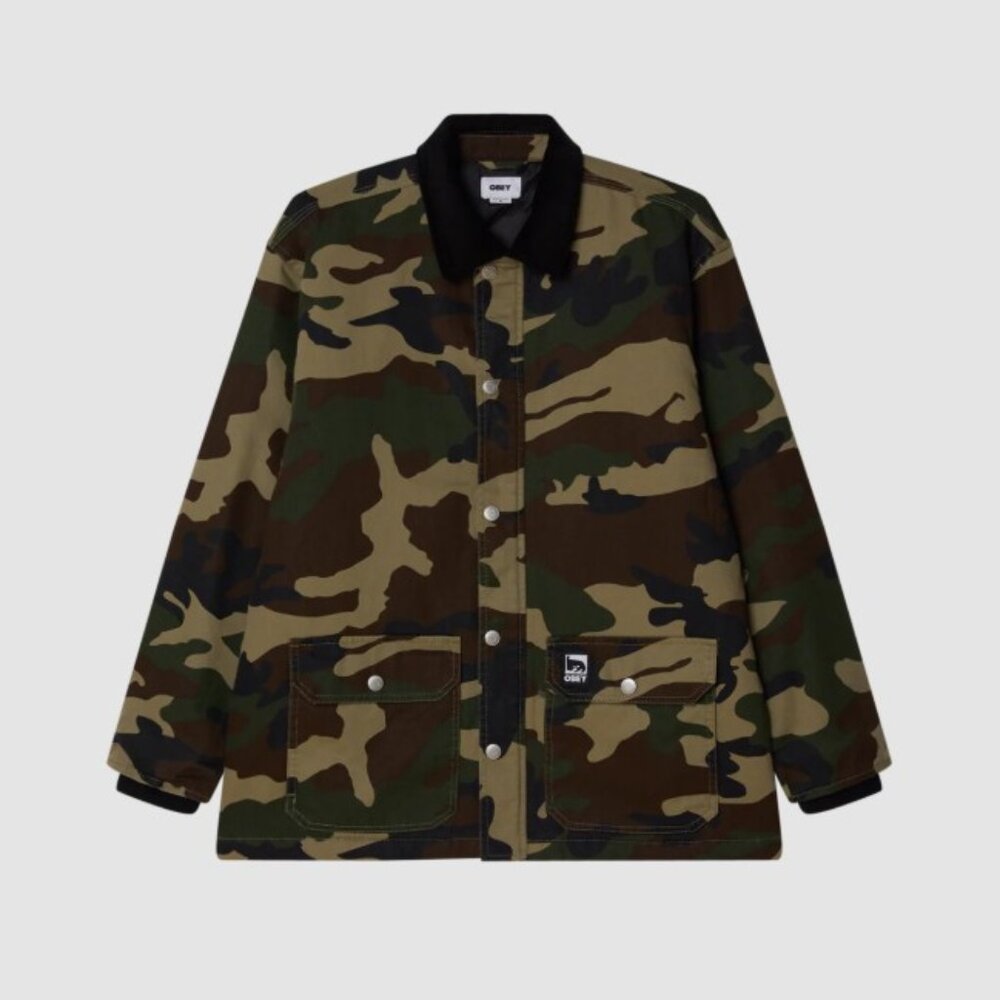 Obey Norton Barn Coat, woodland camo - Picture 3 of 12